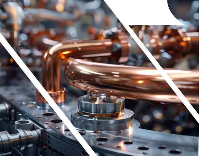 Team members collaborating in a manufacturing environment