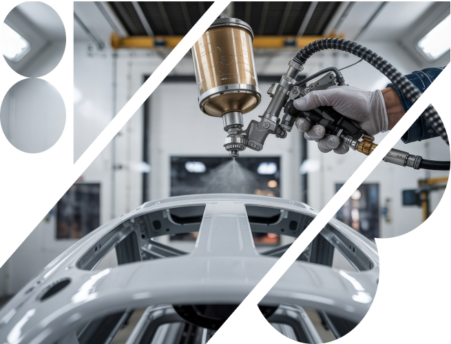 Team members collaborating in a manufacturing environment